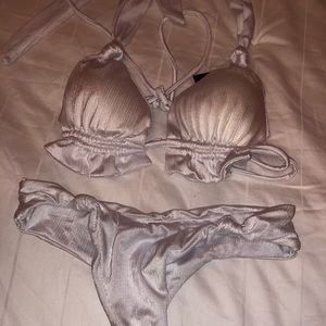 White bikini NEVER WORN